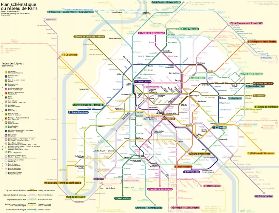 mappa metropolitana parigi stazioni