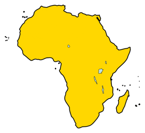 Aeroporti Africa cartina geografica