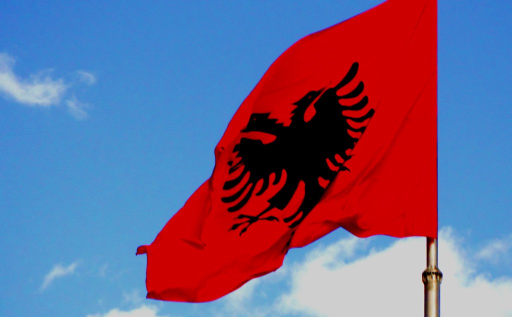Albania Flag Tirana #leshainesimages #dailyshoot