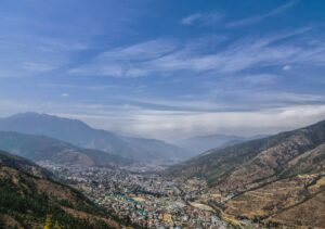 panorama aereo di Thimphub hutan