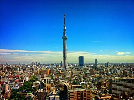 panorama torre di Tokyo, giappone