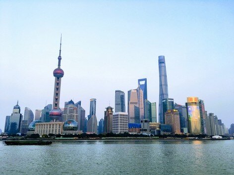 panorama di shanghai, cina