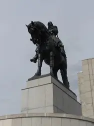 Statua di Jan Žižka a praga