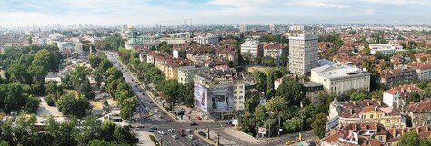 panorama di sofia, bulgaria