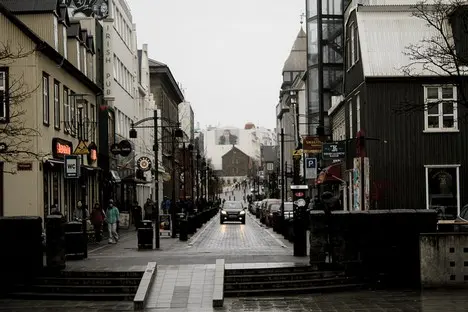 Austurstræti centro storico reykjavik