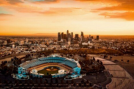 panorama di Los Angeles, Usa